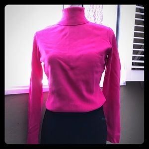 OSCAR PINK CITY SILK TURTLENECK SIZE L! 💕💕💕